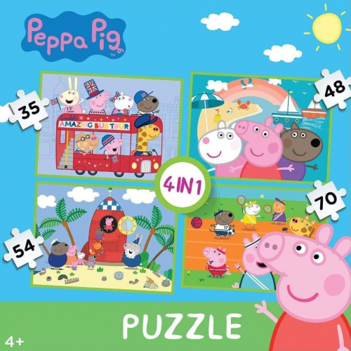 Peppa Pig 4-in-1 Multi Puzzle (35, 48, 54 & 70pc)