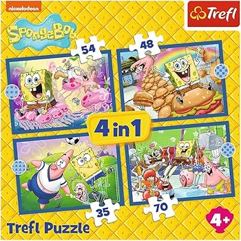 Spongebob 4-in-1 Multi Puzzle (35, 48, 54 & 70pc) (1)