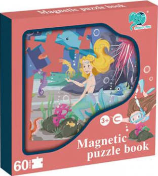 60pc - Mermaid Magnetic Puzzle Book (0541)