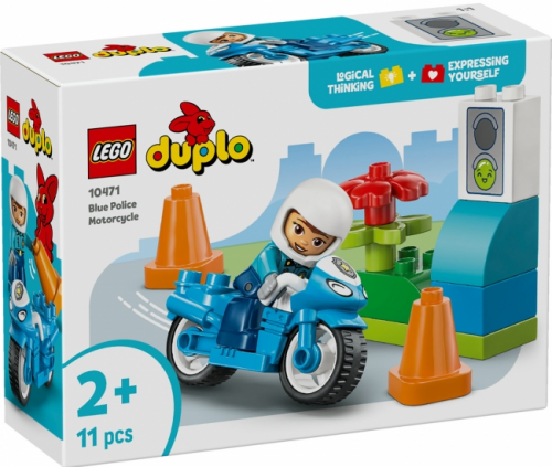 10471 - Blue Police Motorcycle