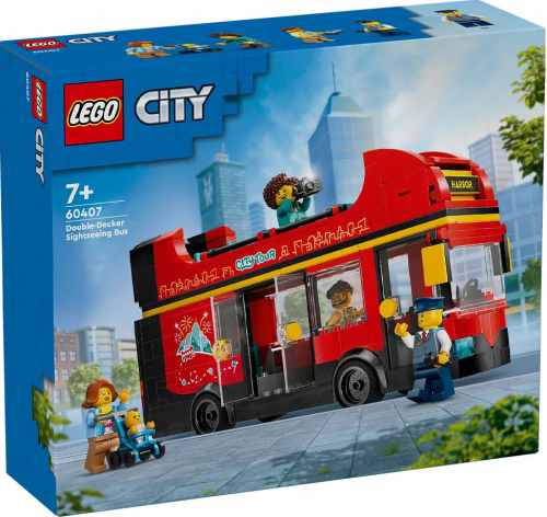 60407 - Red Double-Decker Sightseeing Bus